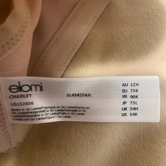 Elomi Elegant Lace Bra in Beige - Picture 6 of 8